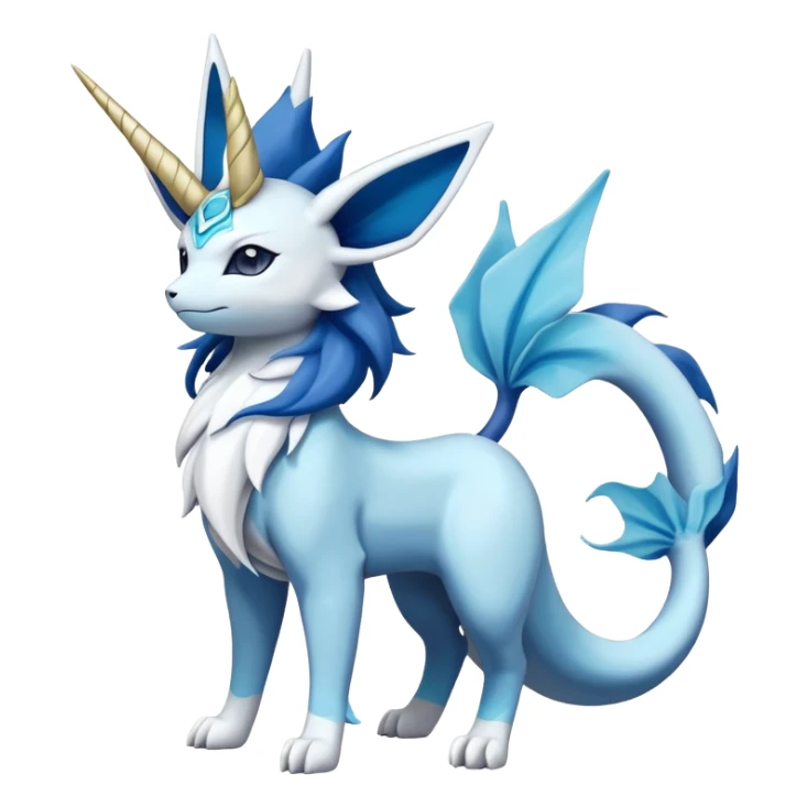 Cobalion-Suicune-Vaporeon-fakemon (full body) sticker