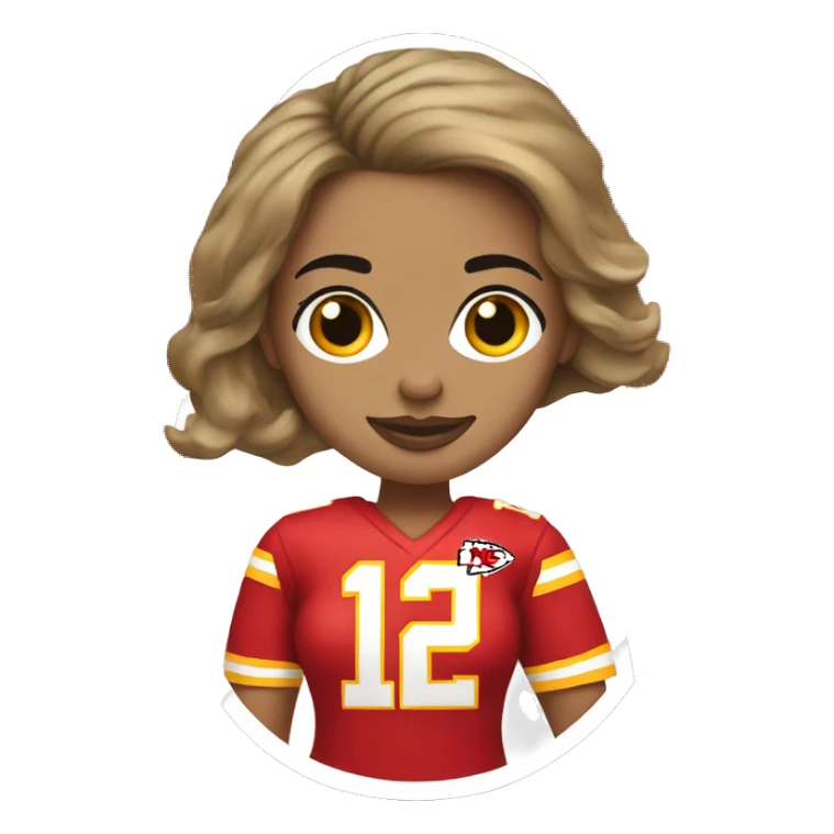Kansas City Chiefs woman sticker