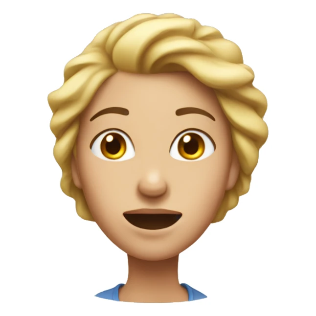 Woman shaking head no sticker