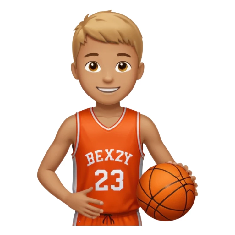 Gay zesty boy basketball sticker