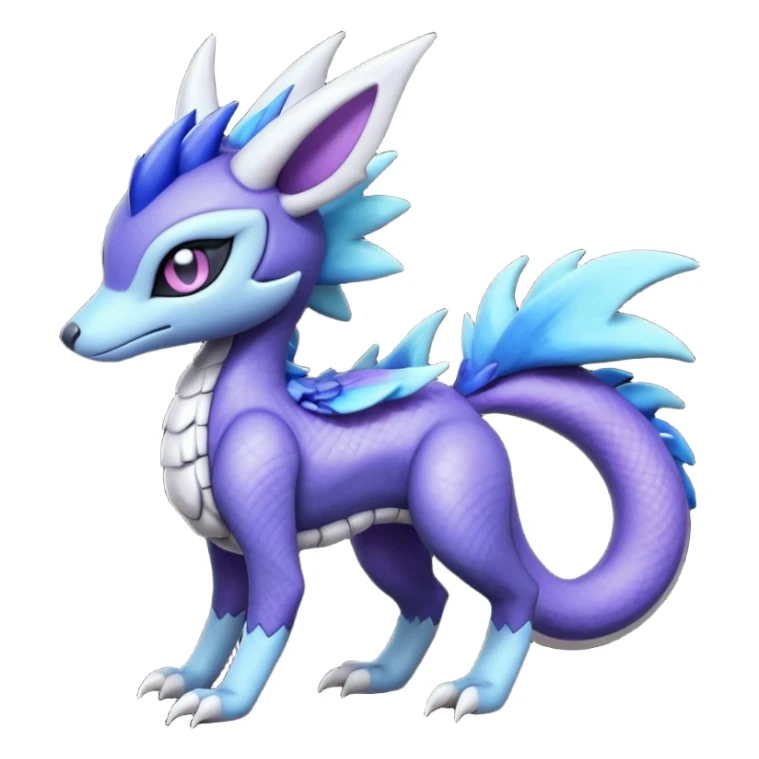 Badass edgy cool realistic Meloetta-Sergal-Cresselia-Palkia-Stitch-Fakémon-creature-hybrid sticker