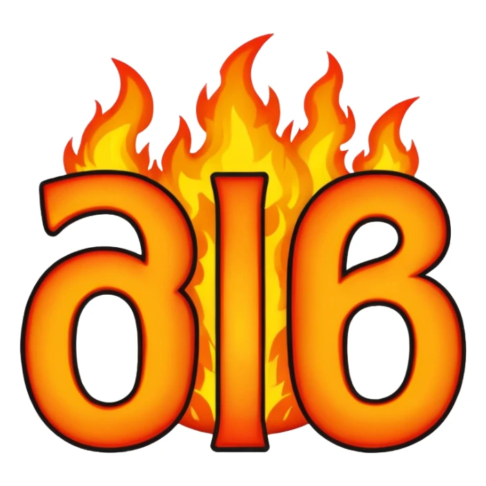 Can you make a banner that says PYRO in gothic letters, the letters should also be on fire sticker