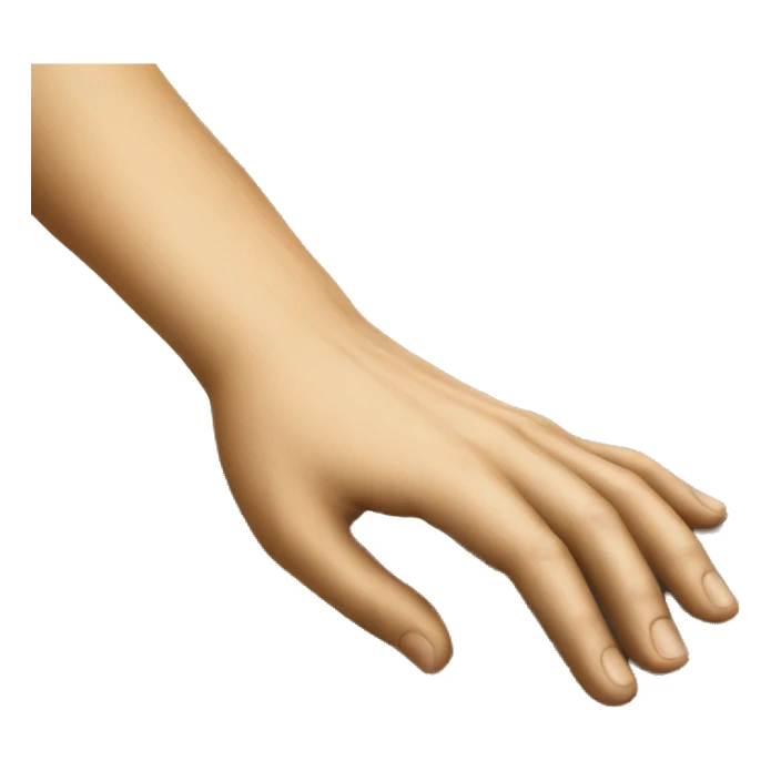 hand touching plank of wood sticker