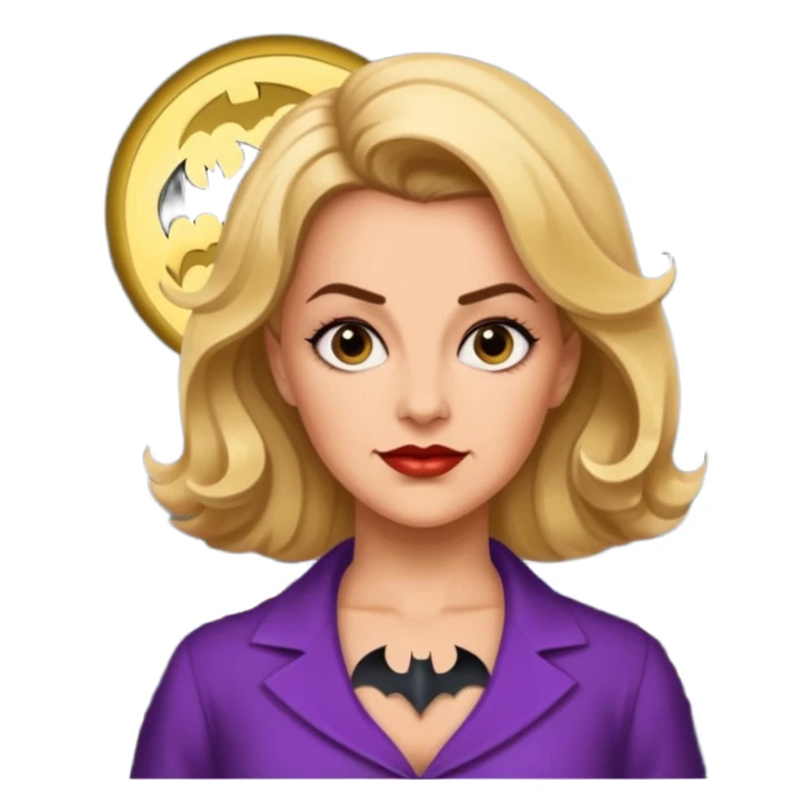 bat signal shining out with bette porter from the l word sticker