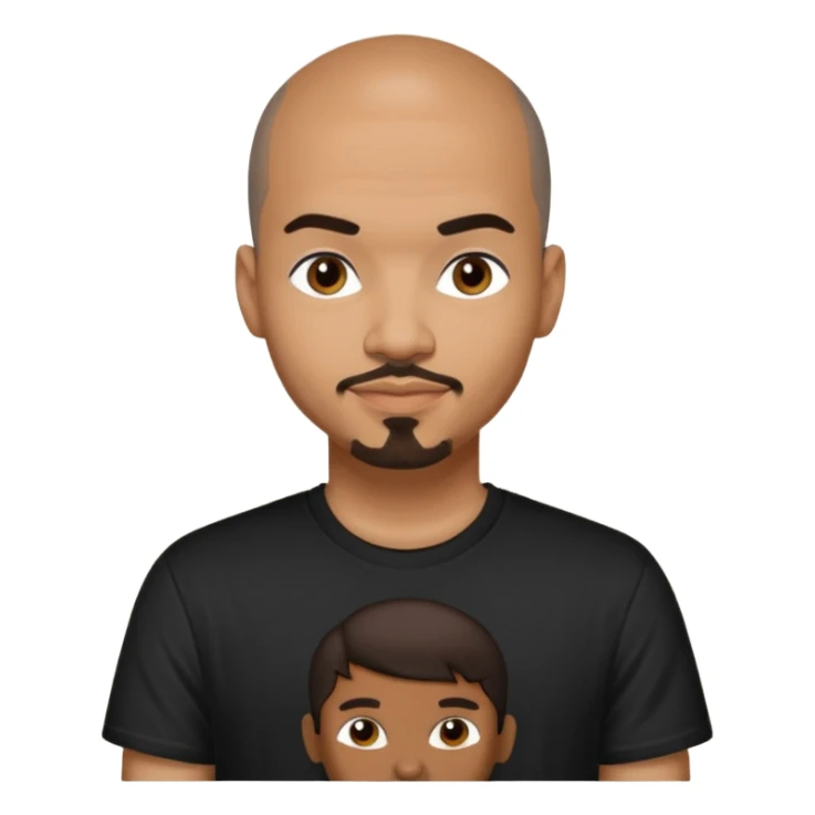 Chico DeBarge (b.1966) with dark brown hair sticker