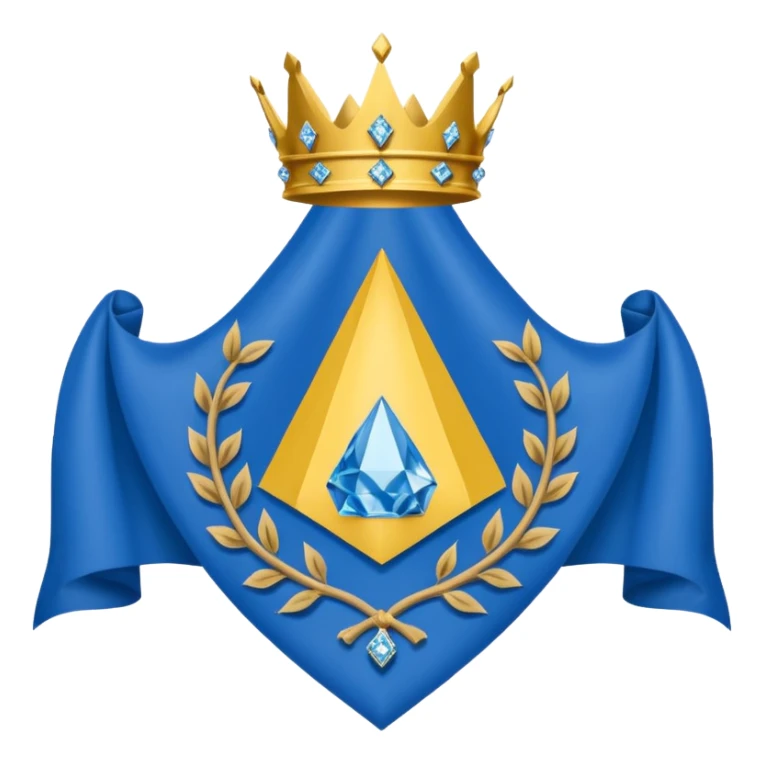 Delaware flag with blue and buff diamond and coat of arms sticker