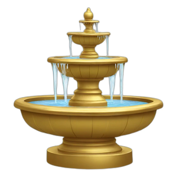 golden fountain sticker