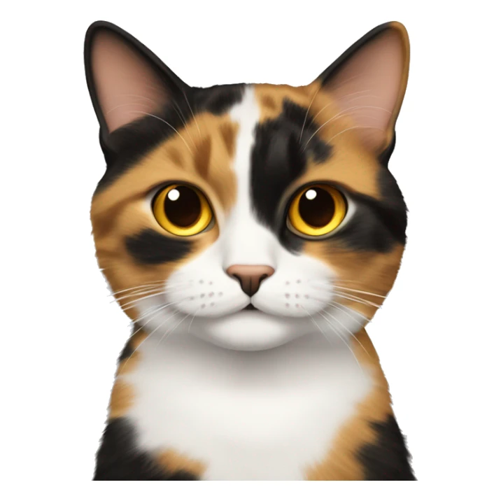 Calico cat saying “Fuck Wednesdays!” sticker