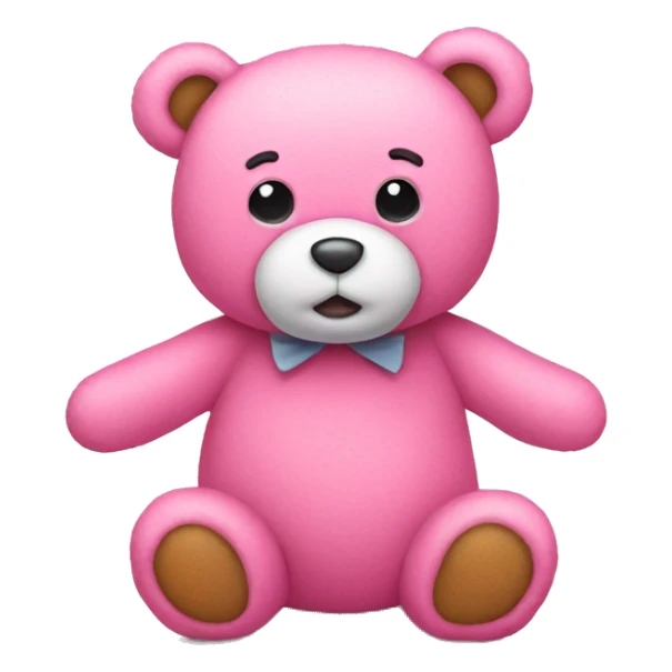 pink teddy bear sticker
