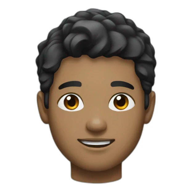 young man working in tech black hair black eyes sticker