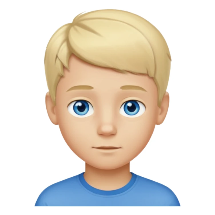 Sarışın kısa boylu 11 yaşında yakışıklı çocuk sticker