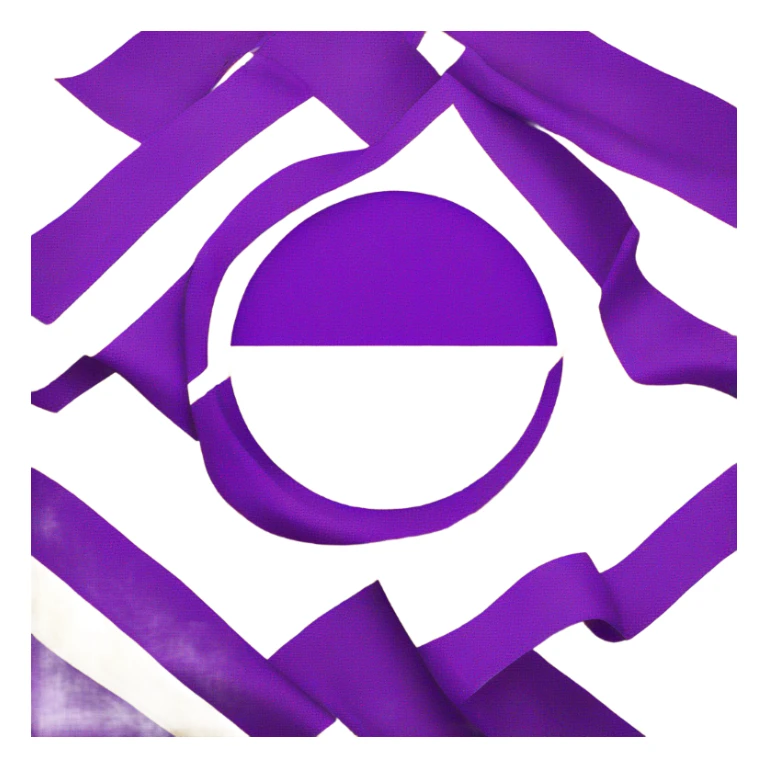 Intersex pride flag with yellow background and purple circle in the middle  sticker