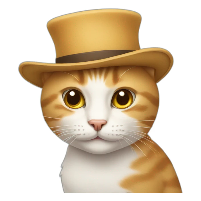 cat with a hat sticker