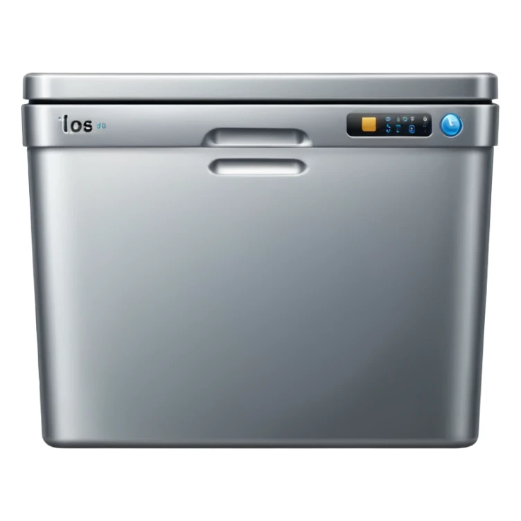 dishwasher emoji in style of apple sticker