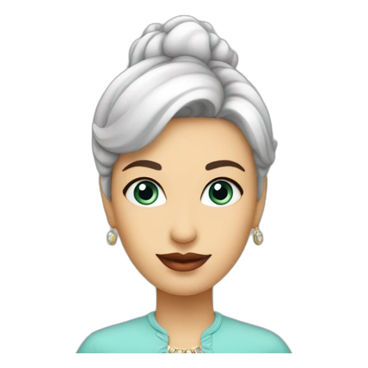 dame voilée avec des cœurs a la place des yeux sticker