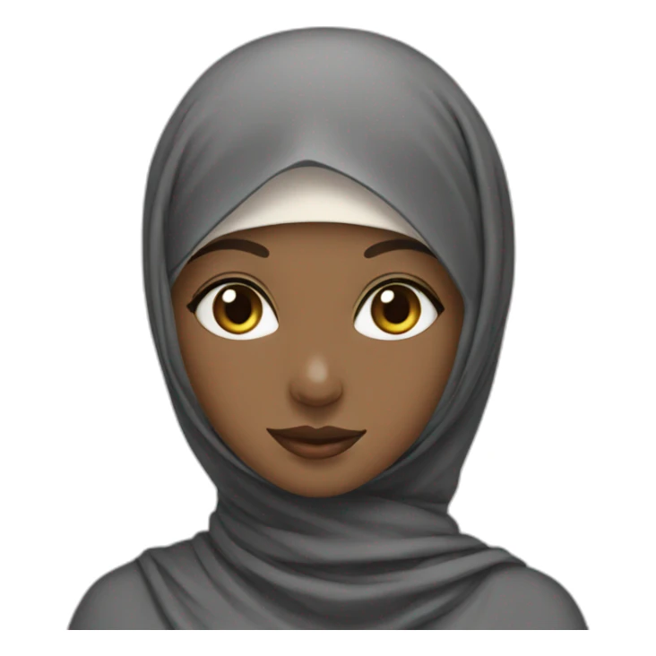 beautiful girl in hijab sticker