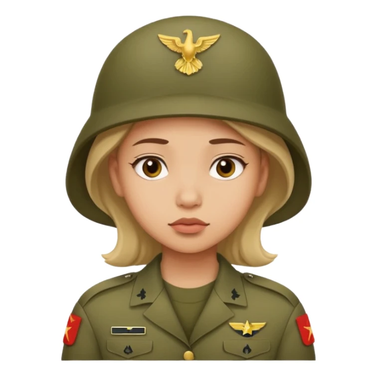 the girl thinks about the guy who is in the army sticker