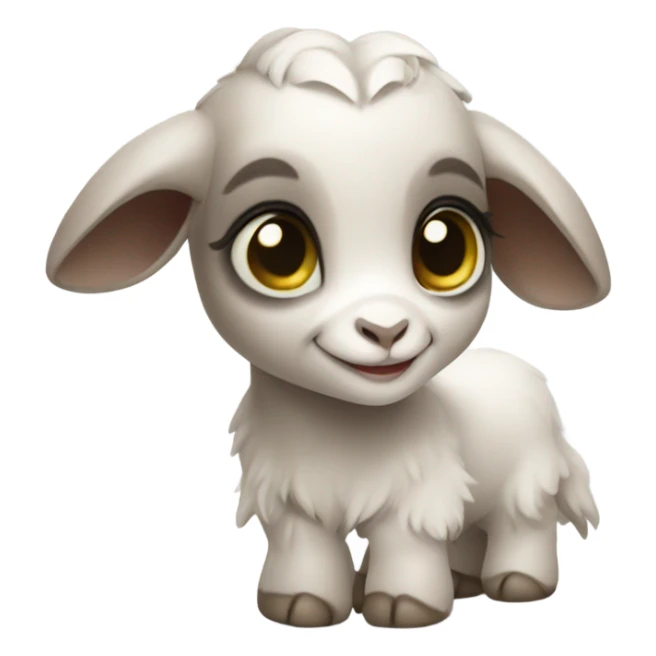 Baby goat girl  sticker