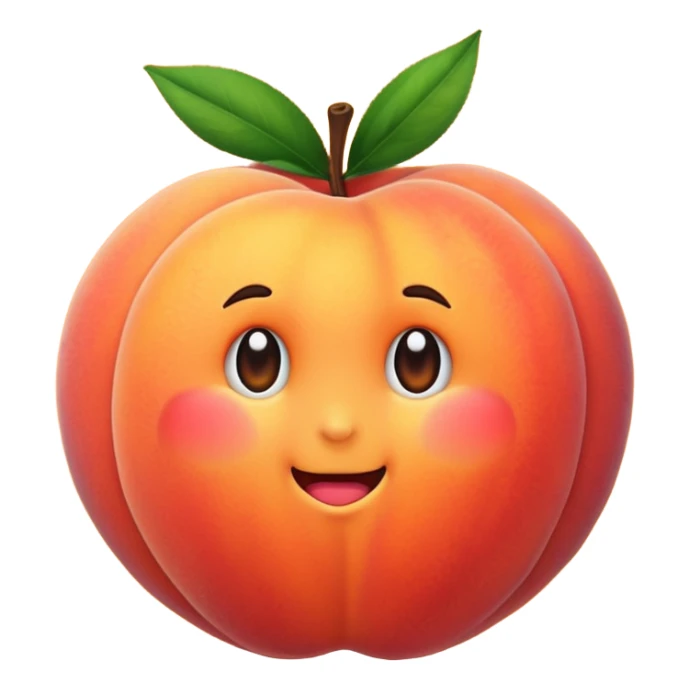 peach sticker