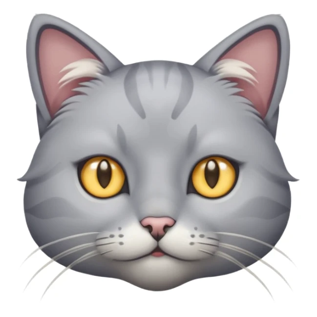A cat with star eyes wearing a gray shirt sticker