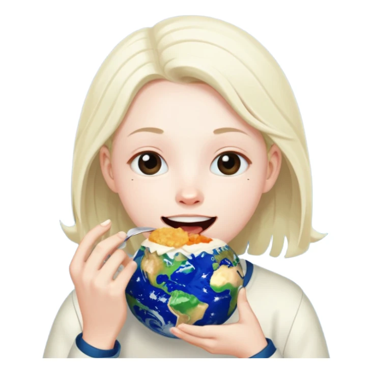 CaseOh the streamer eating the entire planet Earth, expressive and playful sticker