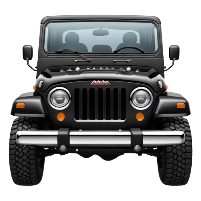 Mahindra thar roxx front emoji sticker