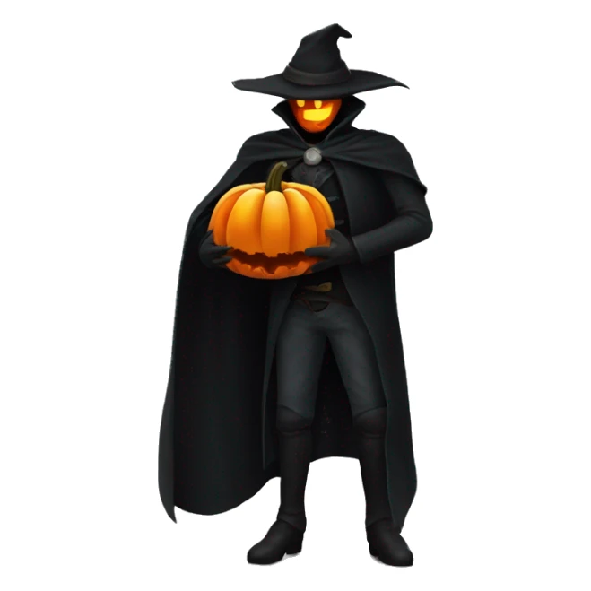 Headless horseman holding a pumpkin sticker