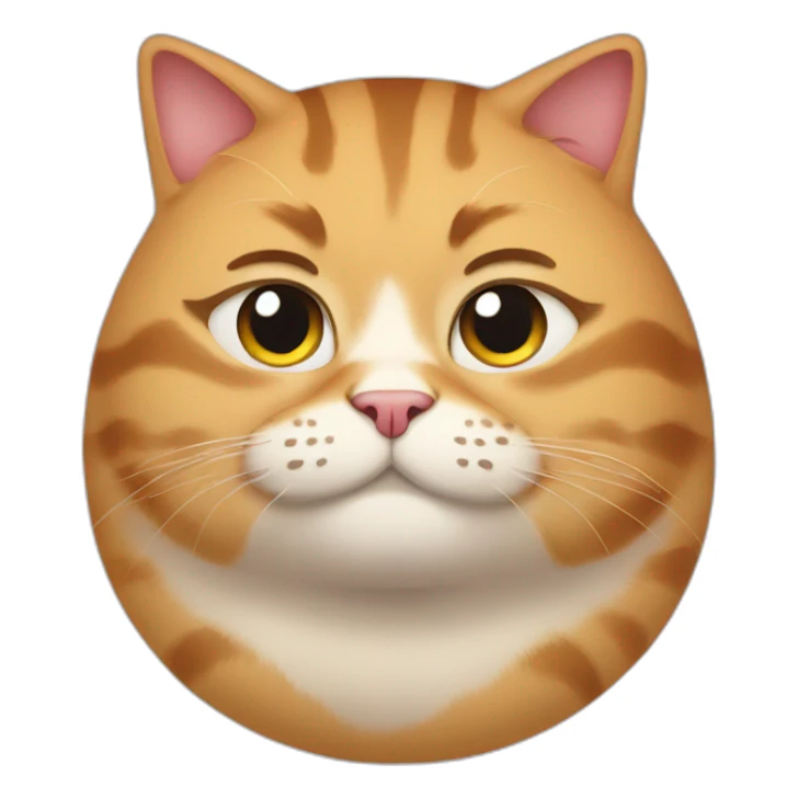 fat cat sticker