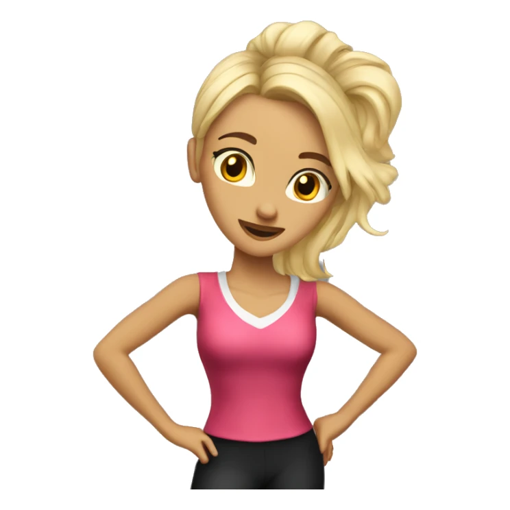 Dancing teacher women blonde  sticker