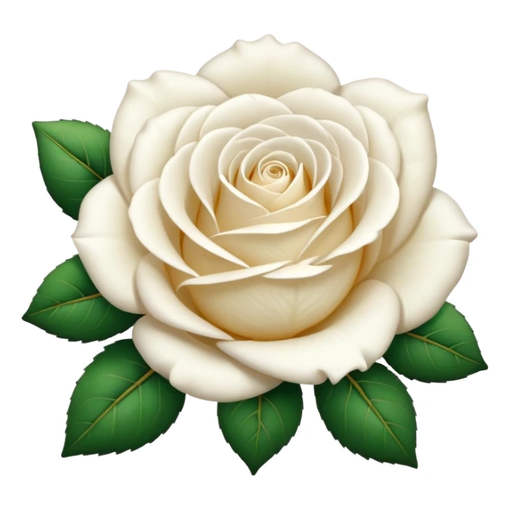 White rose sticker