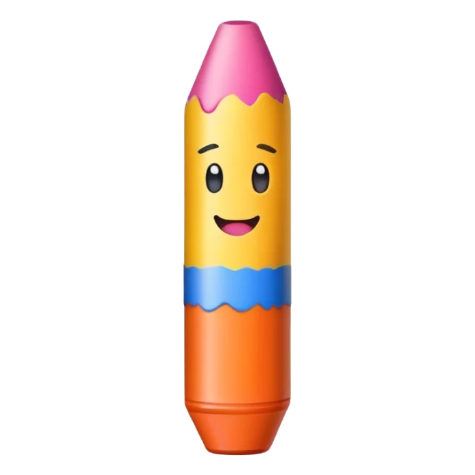 Un crayón feliz sticker