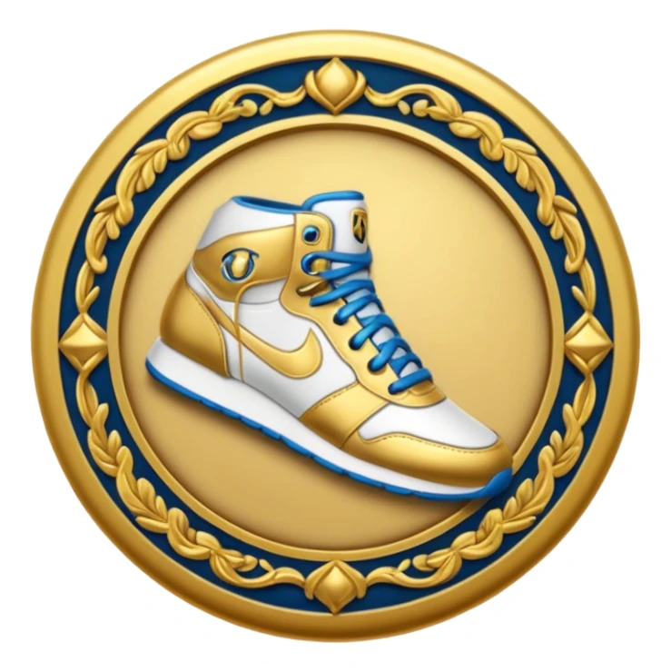 circular achievement style badge for Renaissance Sneakerhead sticker