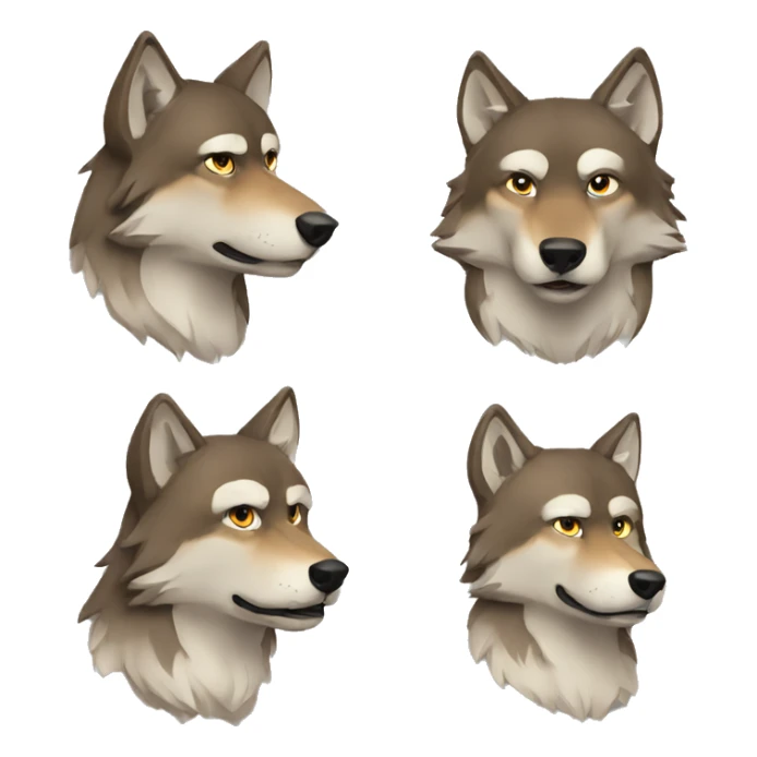 wolf family sticker