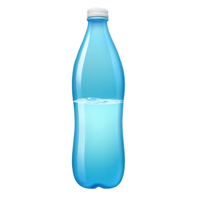 una botella de agua con aspecto depsicologa sticker