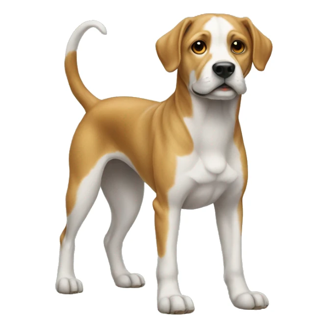 Dog that is standing on feet sticker