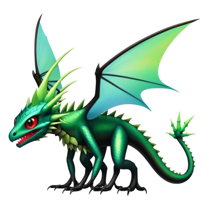 Punk’ish Edgy Badass Dark Gothic Flygon-Aurorus-Amaura-Hybrid-Creature sticker