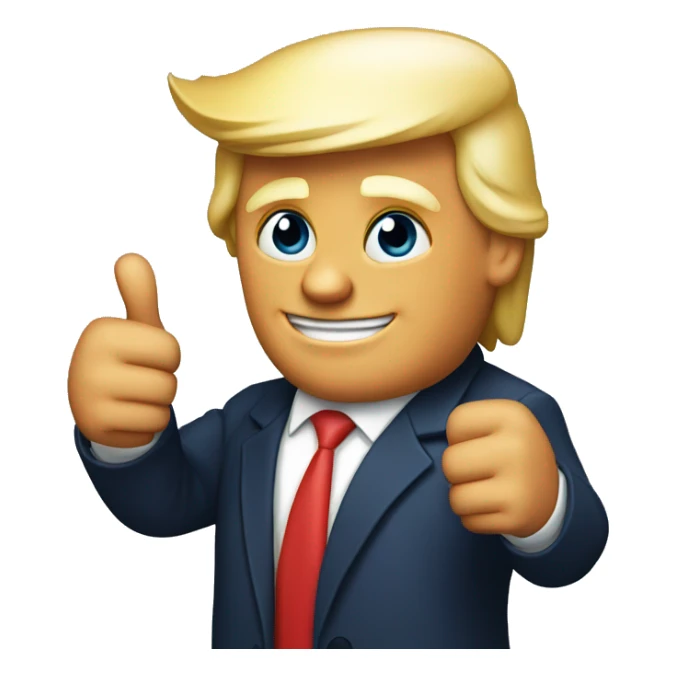 Donald trump thumbs up sticker