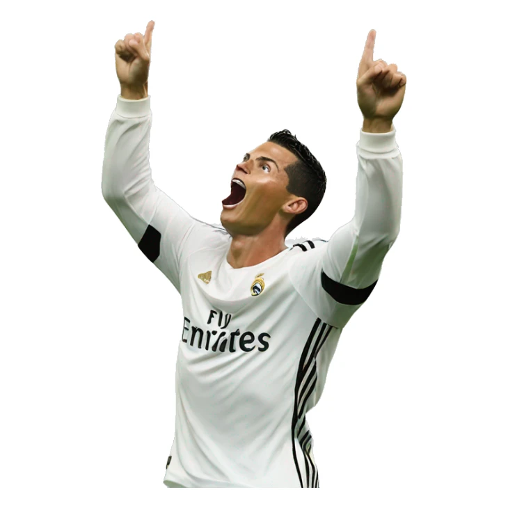 cristiano ronaldo doing the SIU celebration sticker