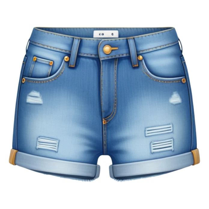 ultra realistic denim booty shorts sticker