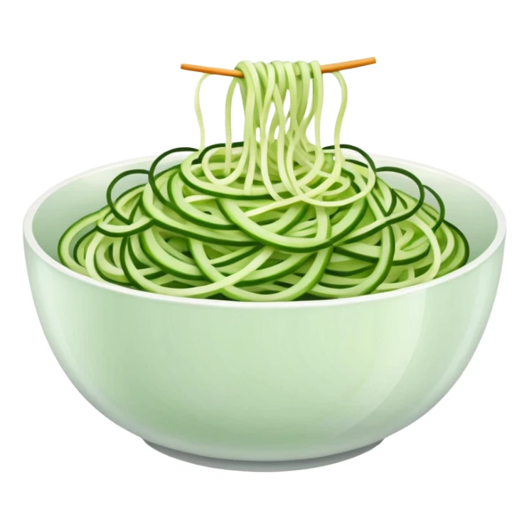 bowl of cucumber noodles sticker