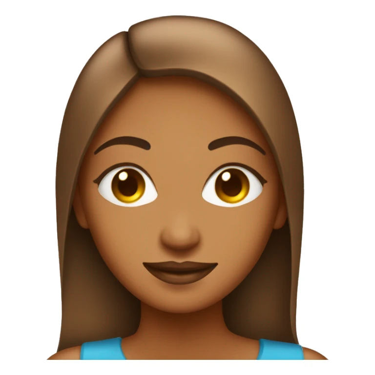 Water droplets on brown woman  sticker