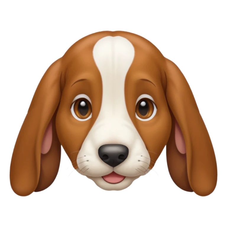 smile Basset Hound baby sticker
