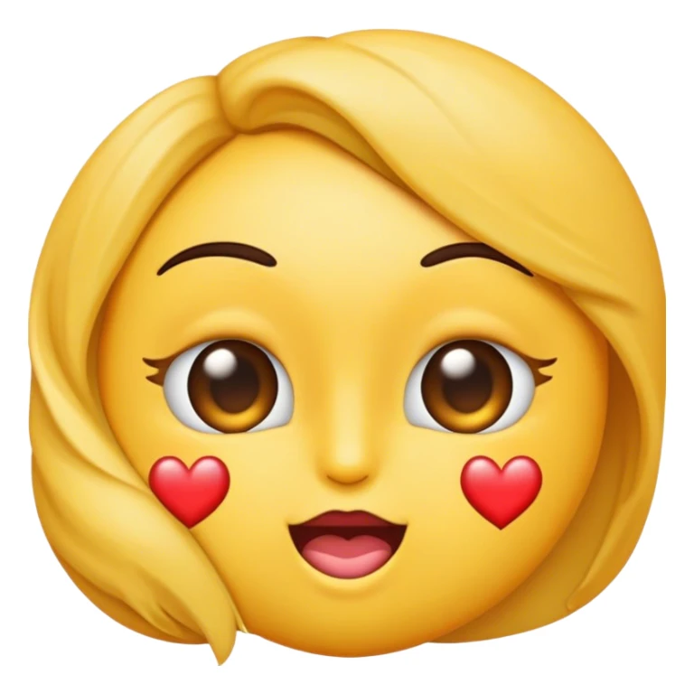 Emoji clin d’œil qui fais un bisous cœur  sticker