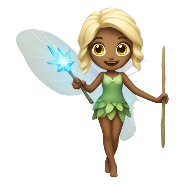 a fairy with her wand sticker