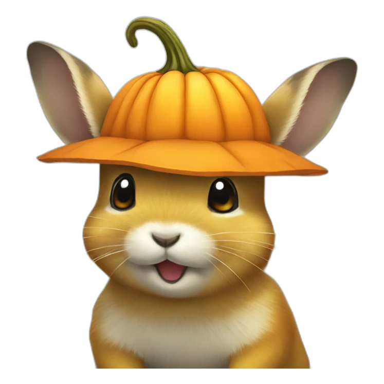 pika-animal-wearing-a-pumpkin-hat sticker
