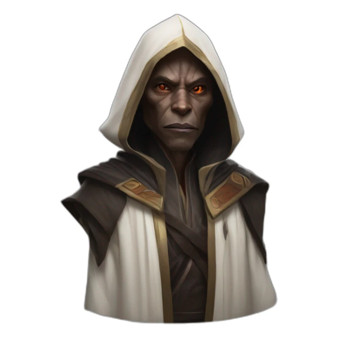 hyperrealist sith jedi in world of warcraft sticker