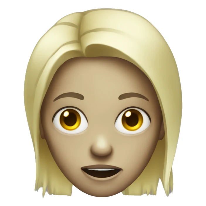 Blonde zombie sticker