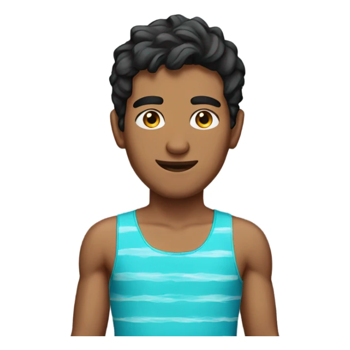 pakistani young man in swimsuit  sticker