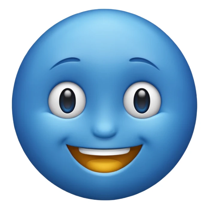 make me emoji for my linux start menu i want it blue and take the whole the image (i want it big ) sticker
