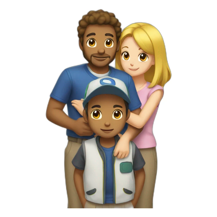 Foster parents for Ash of Pokémon sticker